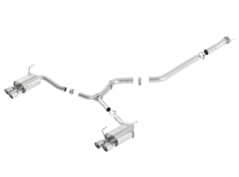 Borla 15-16 Subaru WRX / STI 2.5L S-Type Cat-Back Exhaust Quad Rd RL Tips 140595