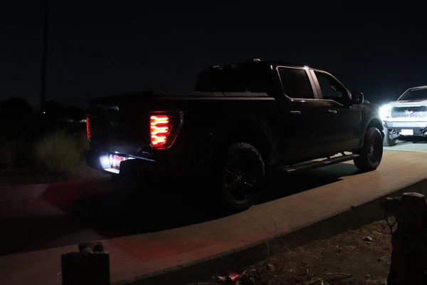 AlphaRex 21-23 Ford F150 LUXX-Series LED Tail Lights Alpha-Black