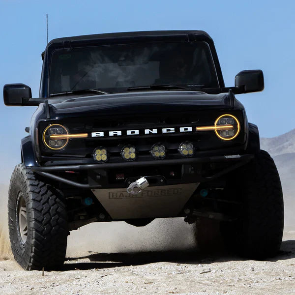 AlphaRex 21-25 Ford Bronco /22-25 Ford Bronco Raptor NOVA-Series LED Projector Headlights Alpha-Black