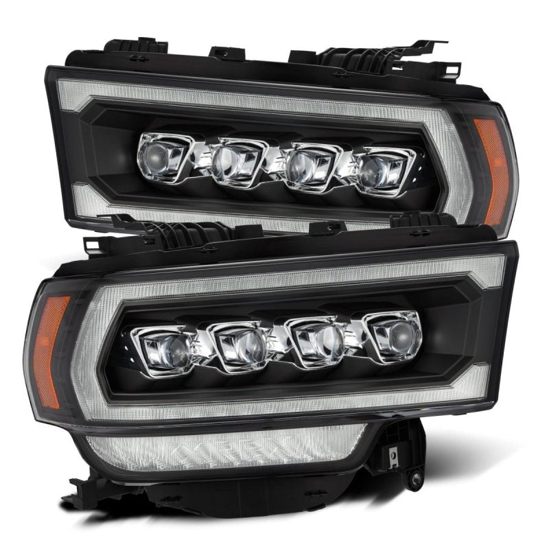 AlphaRex 19-24 Ram 2500/3500/4500/5500 NOVA-Series LED Projector Headlights Black