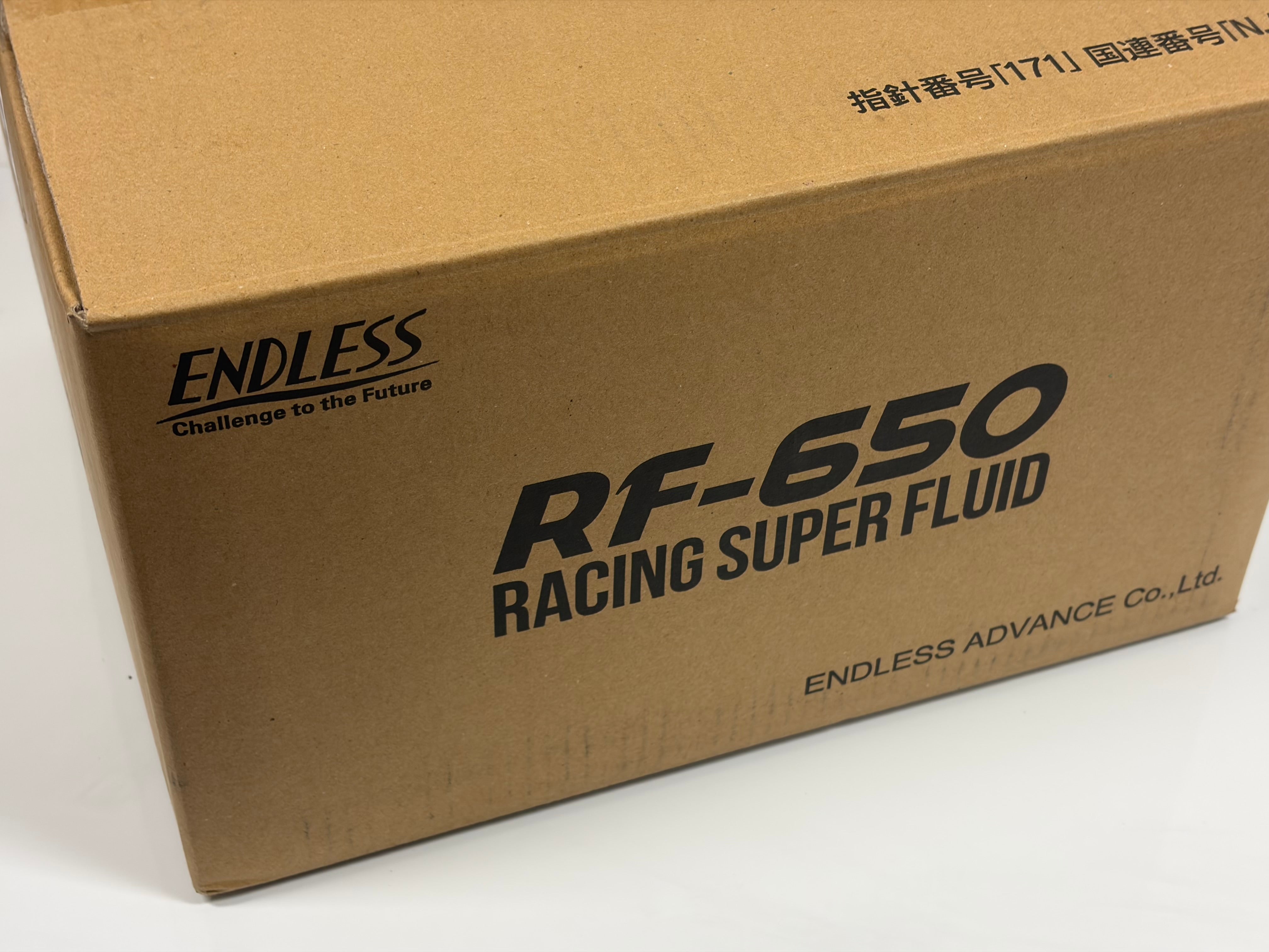 Endless RF‑650 Racing Brake Fluid 500 mL - 613°F Dry Boiling Point, Motorsport Grade RF650