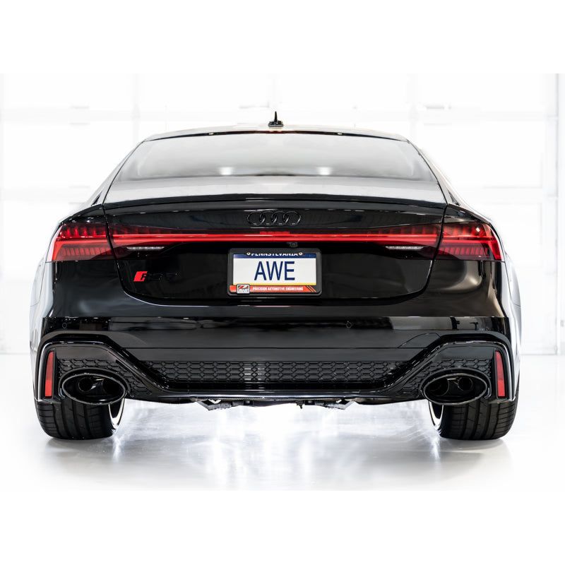 AWE Tuning 21-23 Audi C8 RS6/RS7 SwitchPath Cat-back Exhaust - Diamond Black Tips