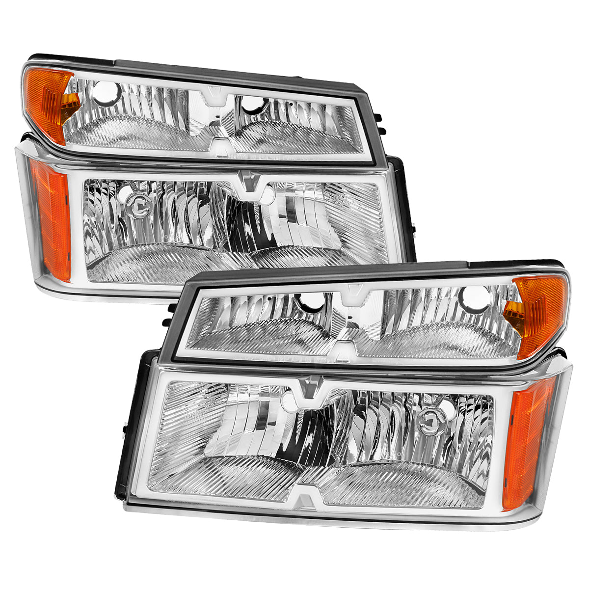 Spec-D 04-12 Chevy Colorado GMC Canyon Tail Lights Chrome/Red