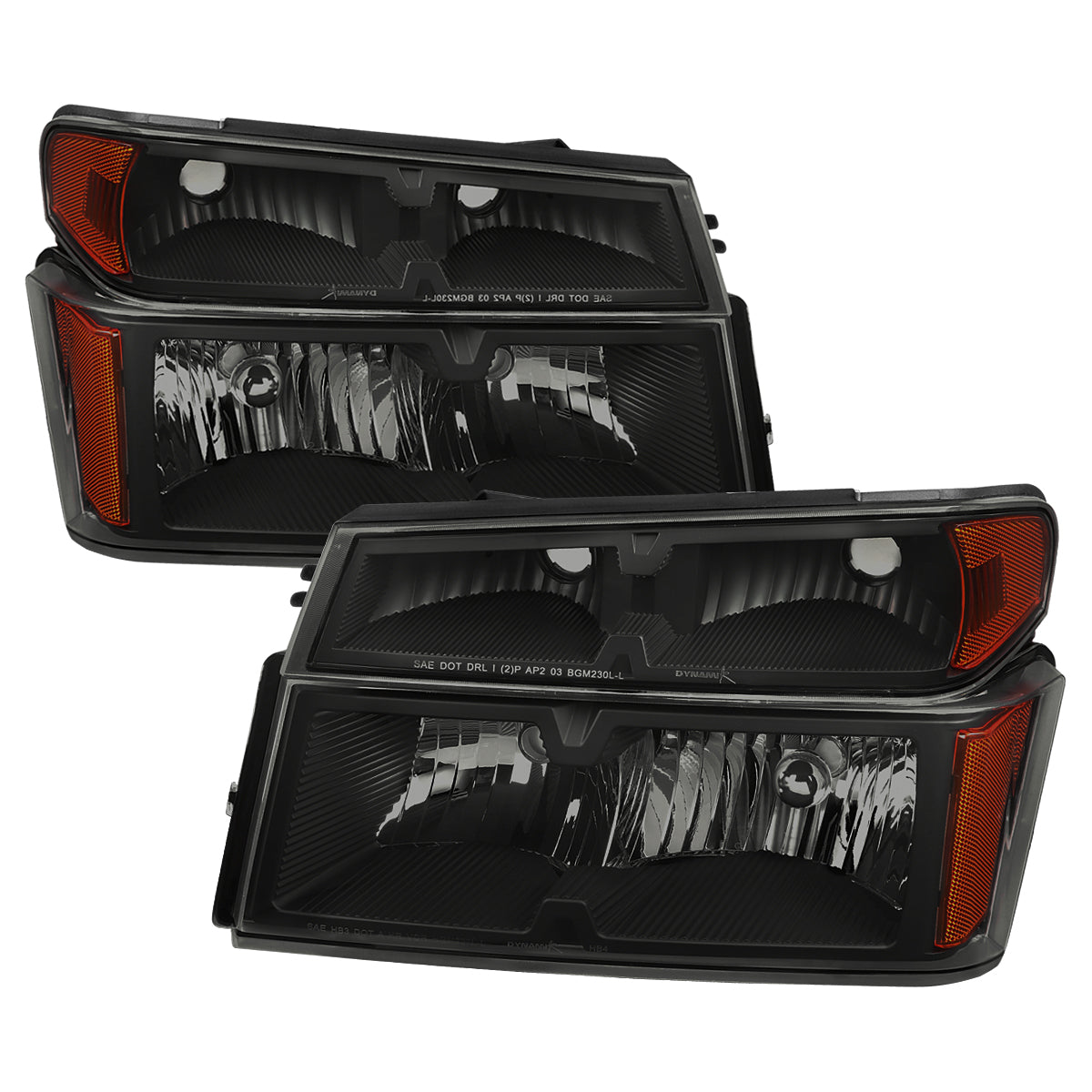 Spec-D 04-12 Colorado/GMC Canyon OE Headlights/Corner Lights Smoked