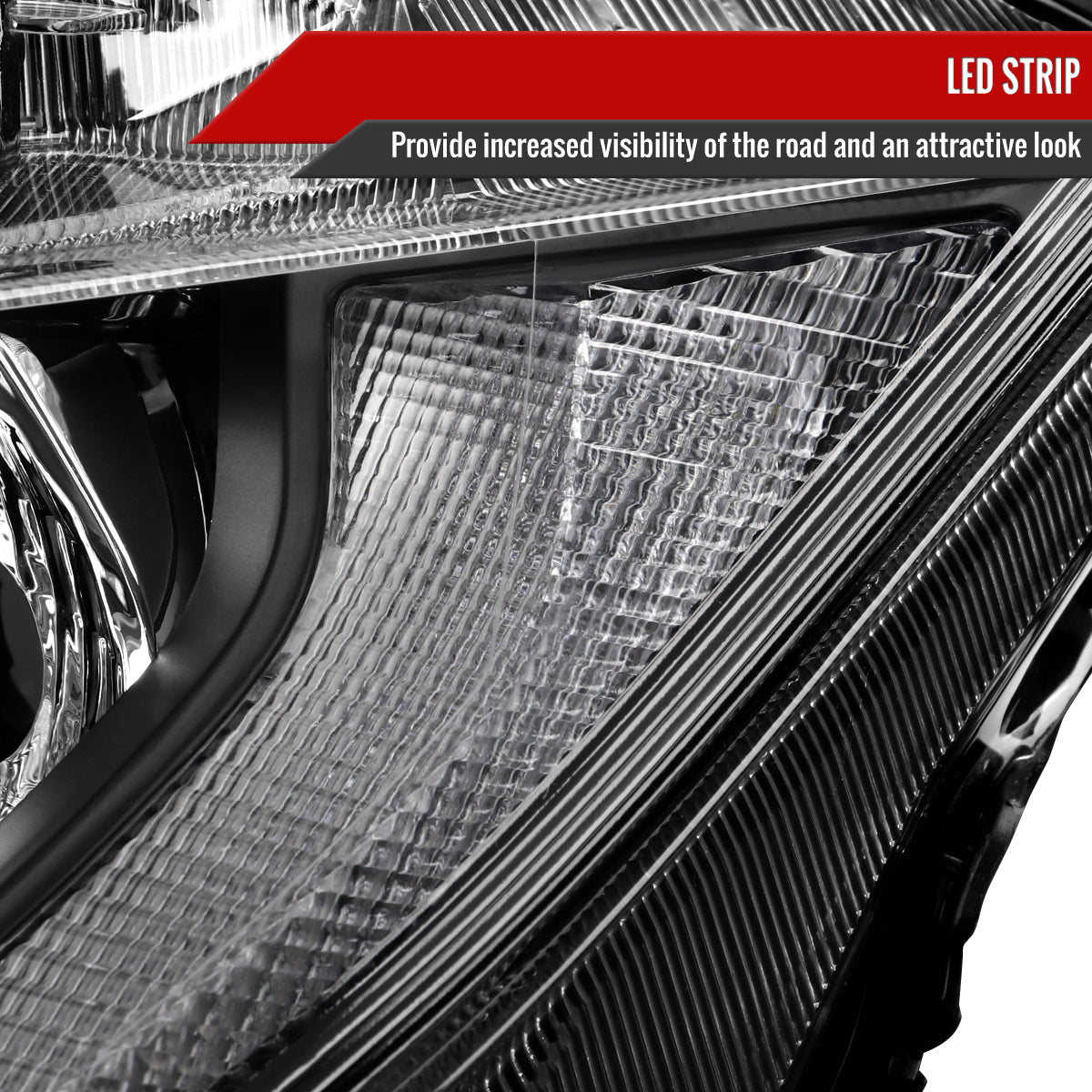 Spec-D 16-21 Honda Civic Projector Headlights OEM Style Chrome