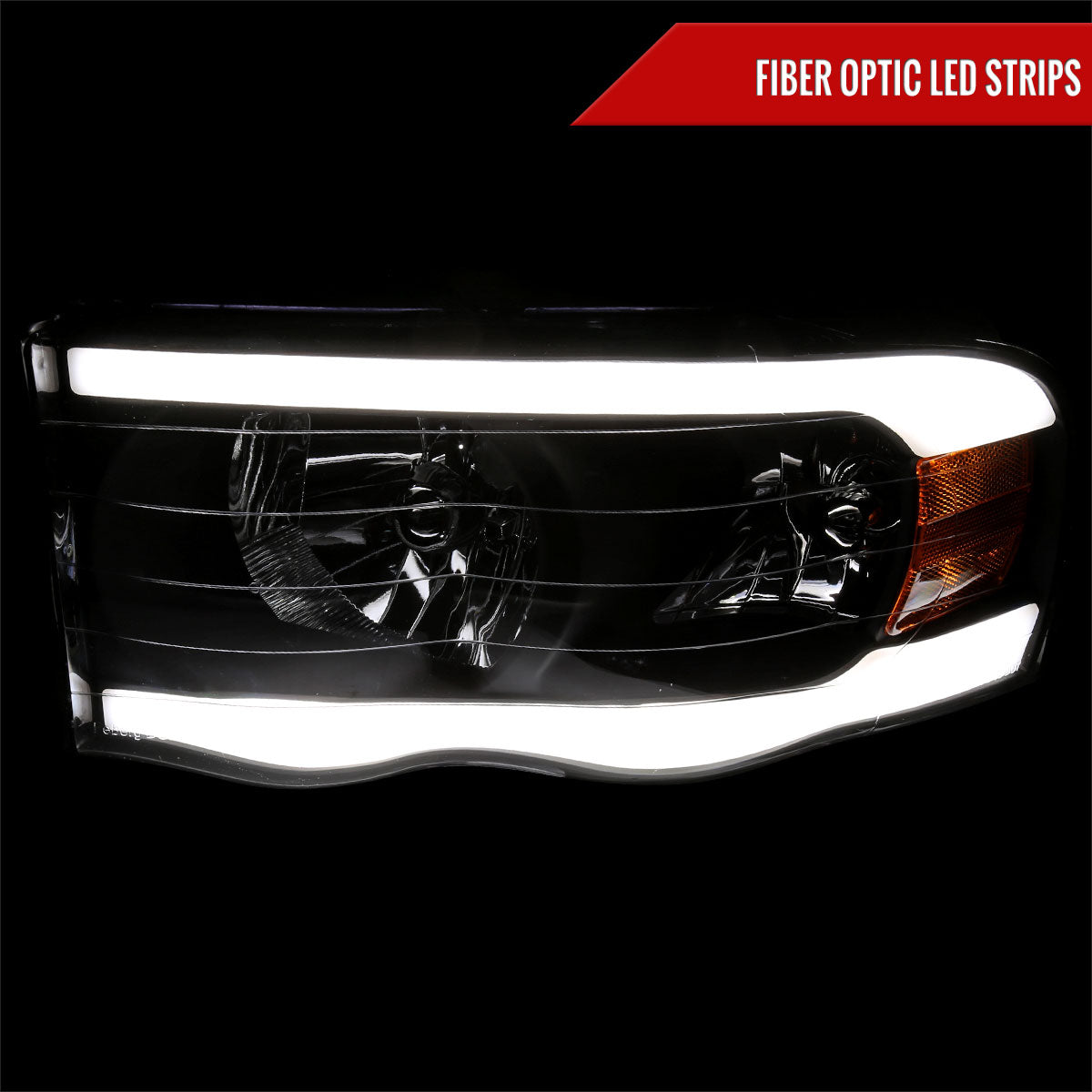 Spec-D 03-05 Ram 1500 2500 3500 Headlights OEM Style Tube Matte