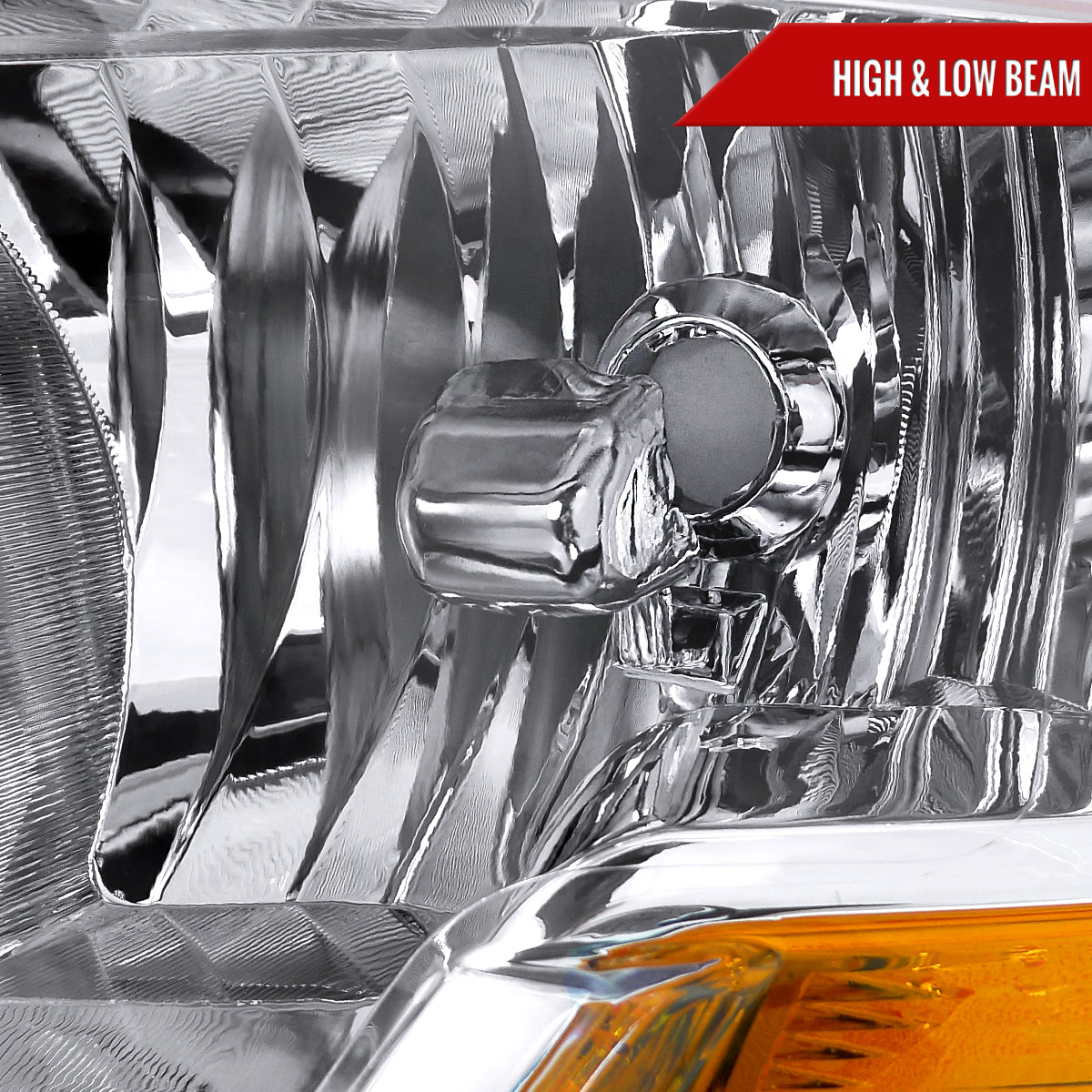 Spec-D 10-18 Dodge Ram/ 19-21 Ram Classic Dual Style Headlights Chrome