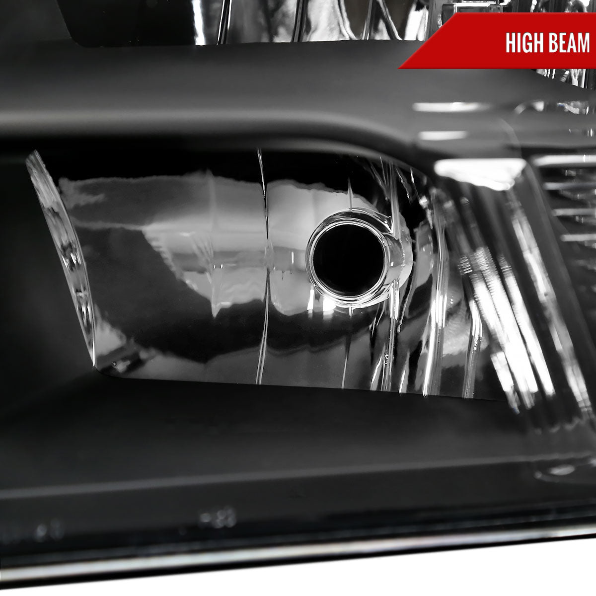Spec-D 09-18 Ram 1500/2500/3500 Headlights OEM Quad Style Black Clear