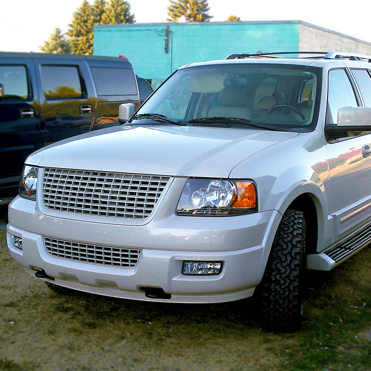 Spec-D 03-07 Ford Expedition Headlights OEM Style Black Amber