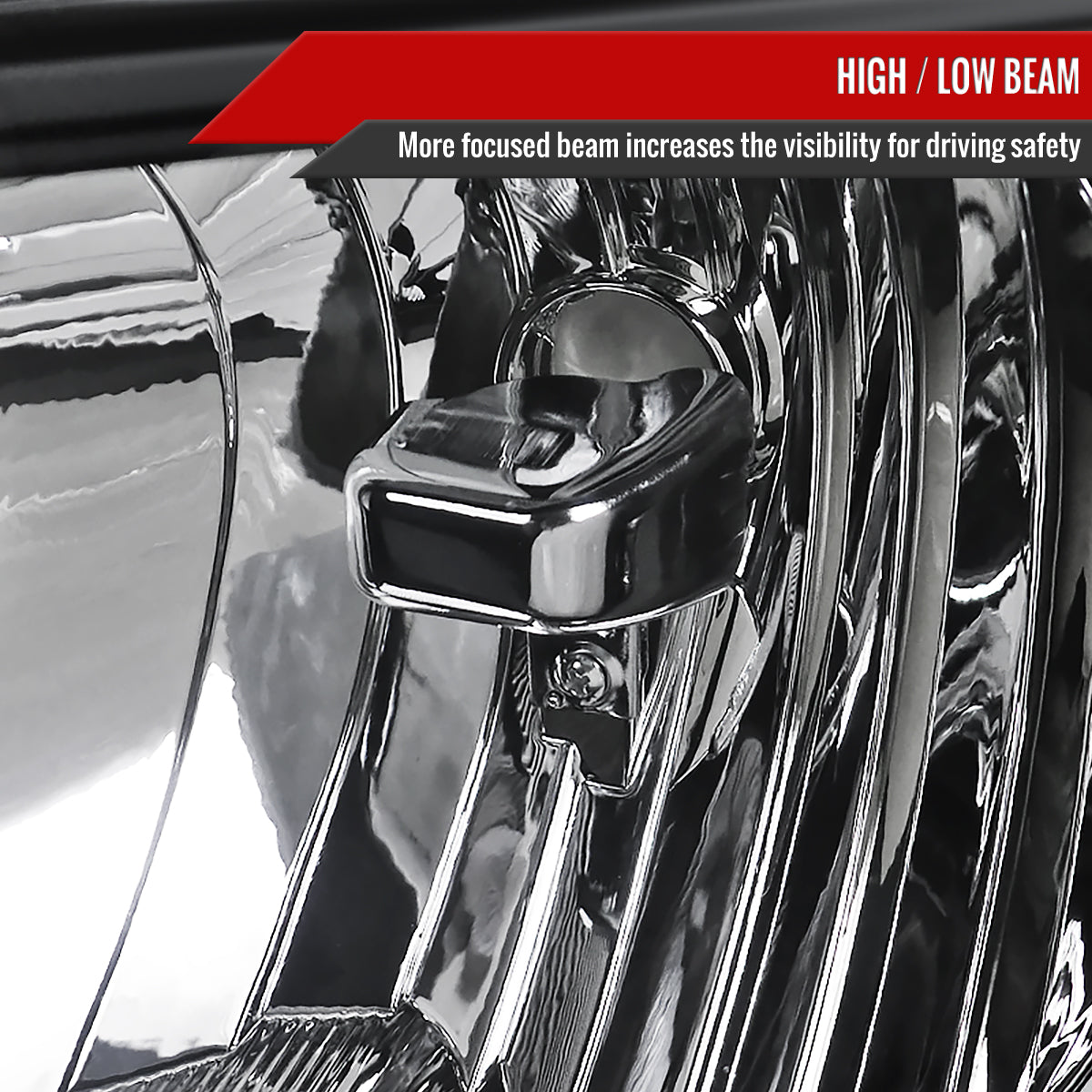 Spec-D 09-14 Ford F-150 OEM OEM Style Crystal Headlights Black