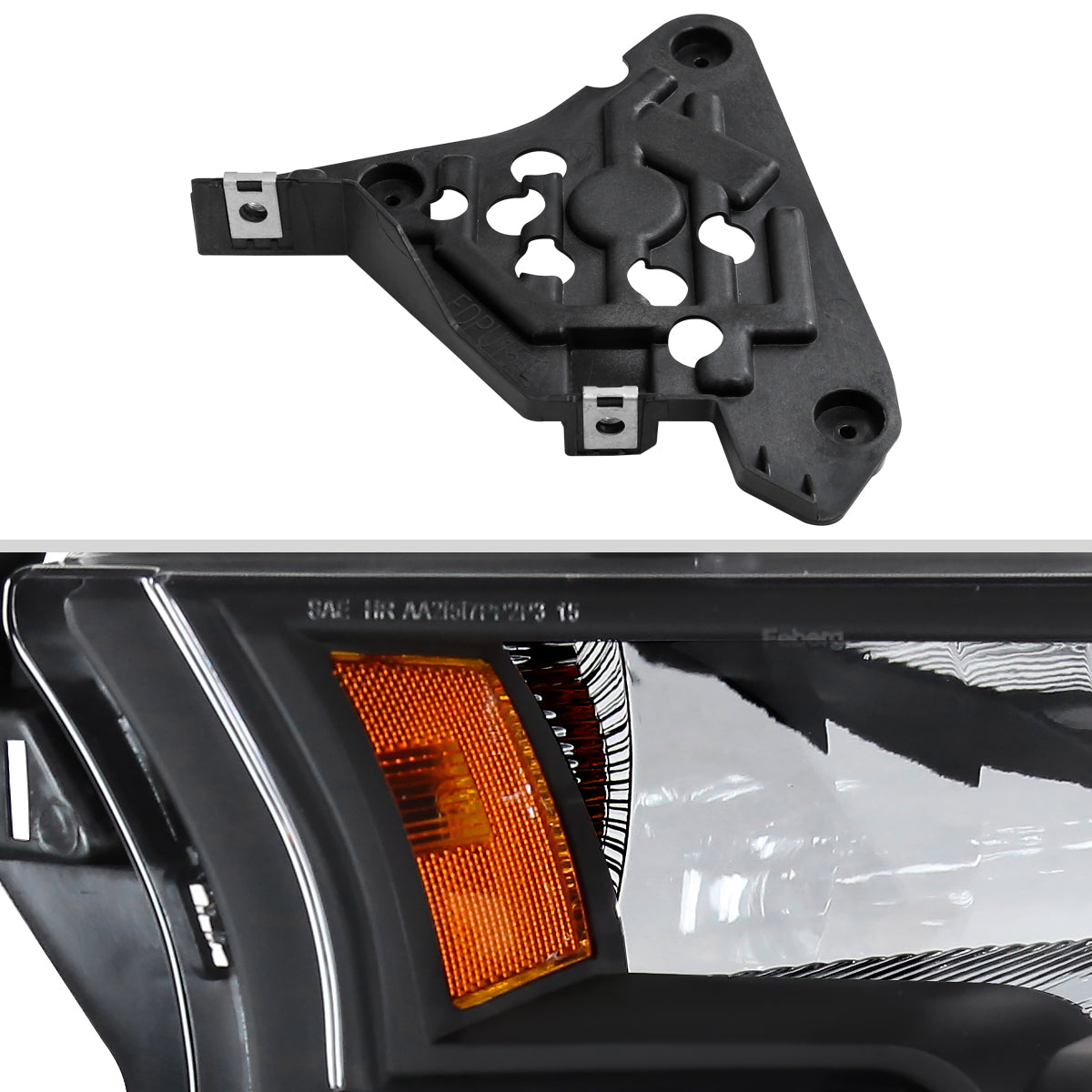 Spec-D 15-17 Ford F-150 Headlights OEM Style Replacement Black