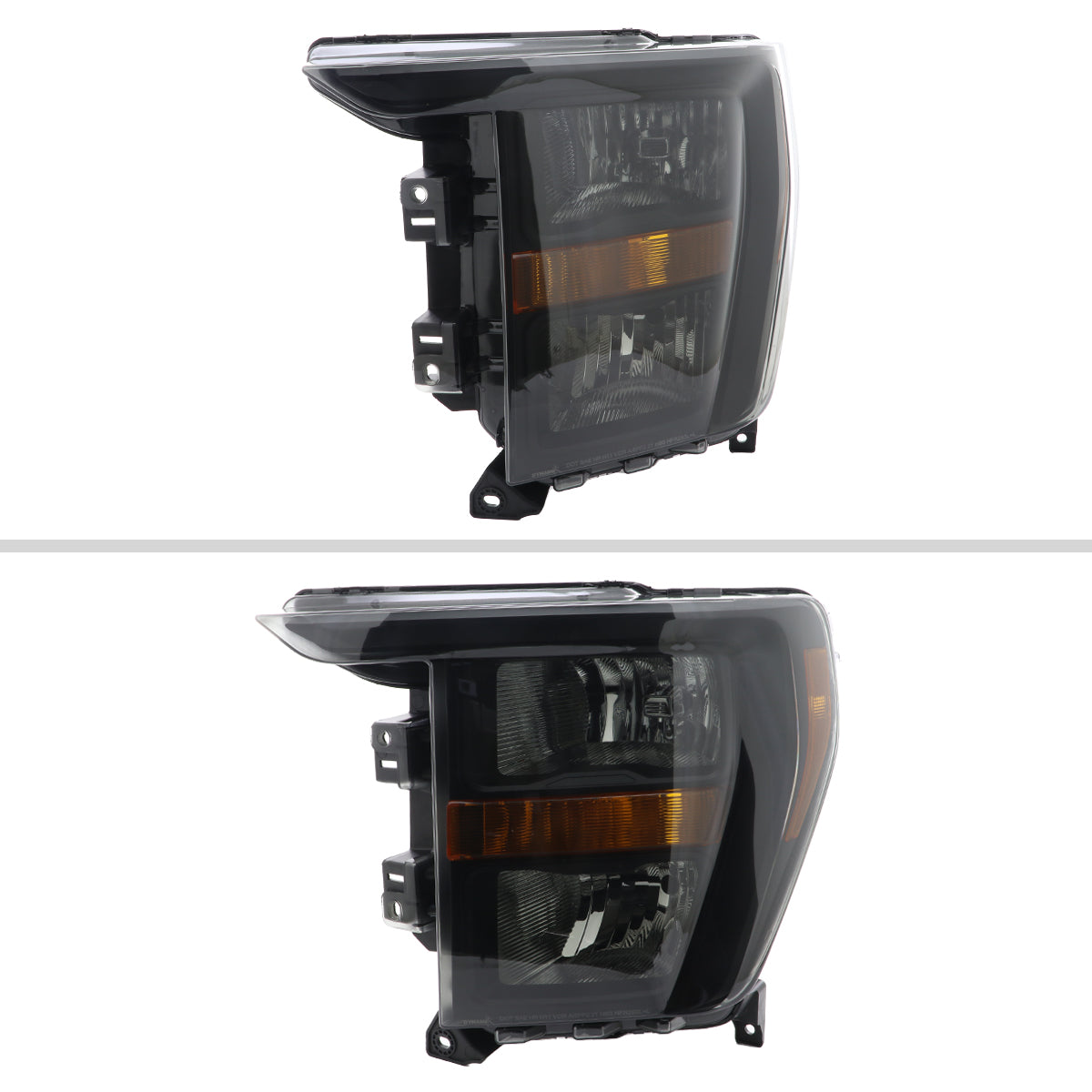 Spec-D 21-23 Ford F-150 Headlights OEM Style Black Smoked.
