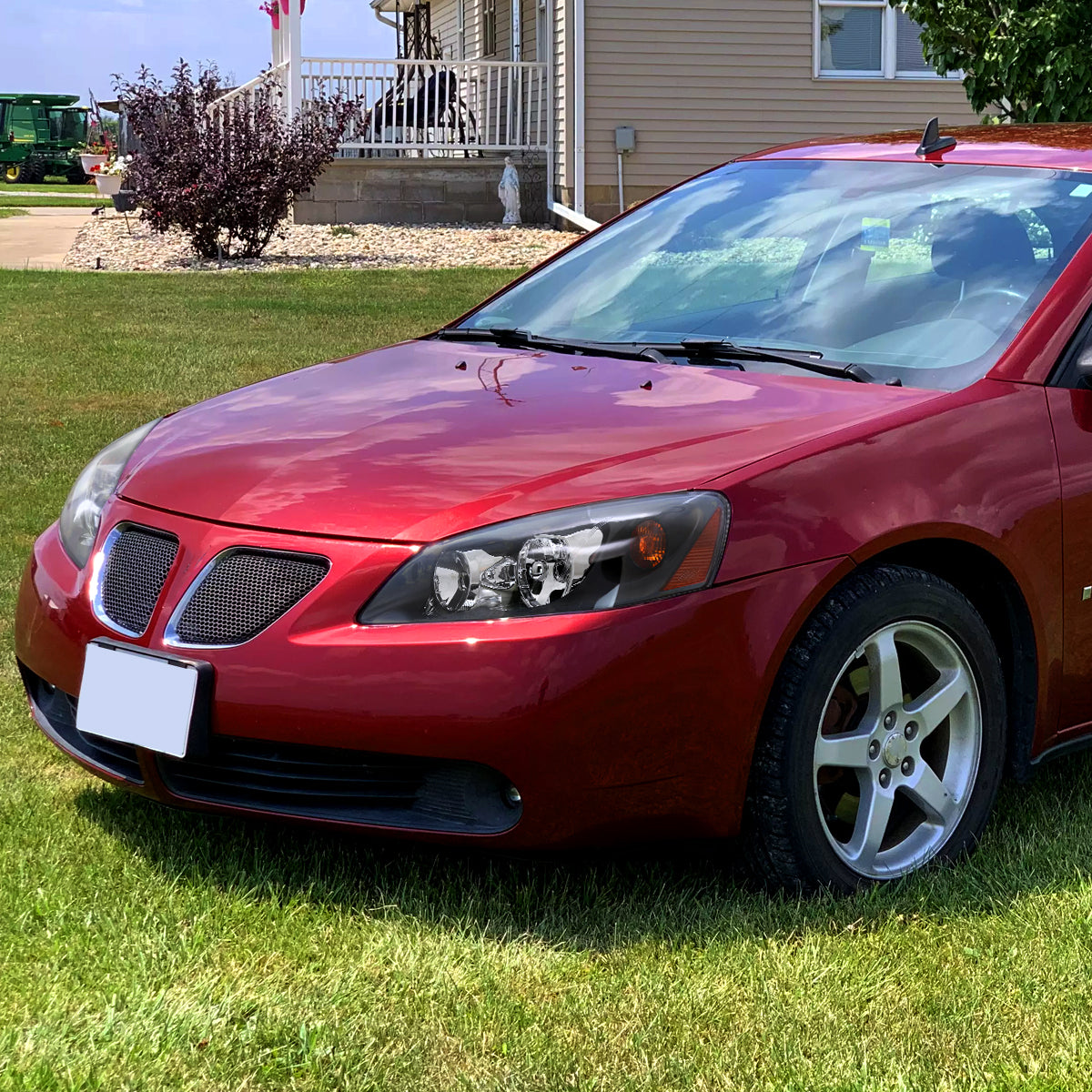 Spec-D 05-10 Pontiac G6 Headlights OEM Style Amber Reflectors Black
