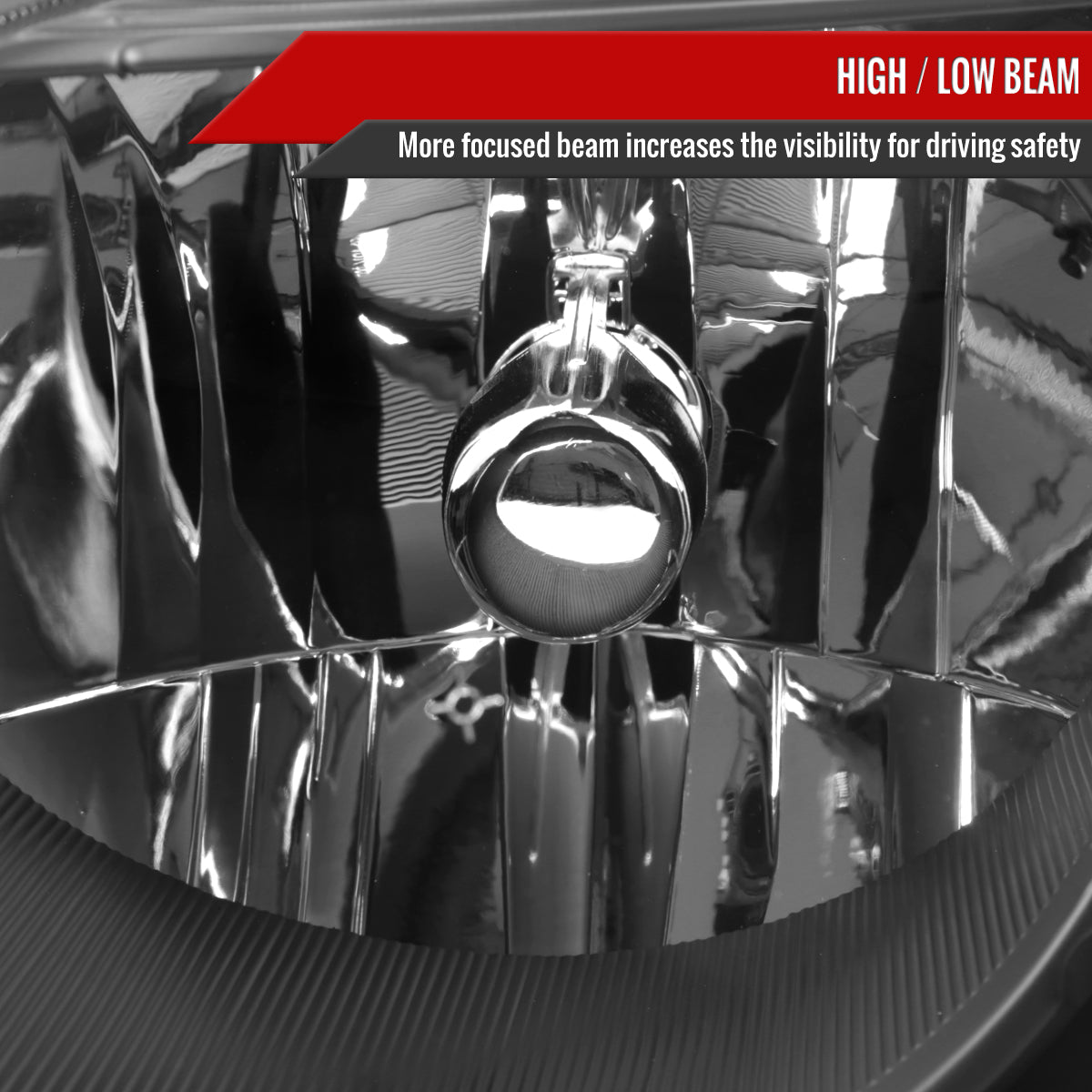 Spec-D 06-11 Chevy HHR Headlights OEM Style Matte Black