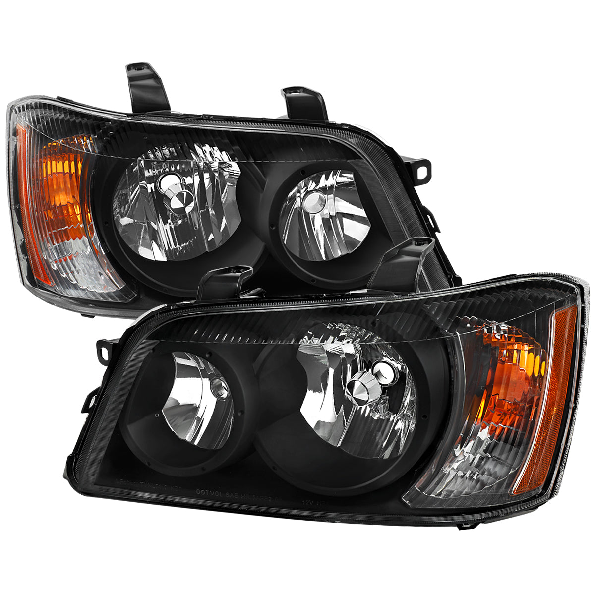 Spec-D 01-03 Highlander OEM OEM Style Headlights Black