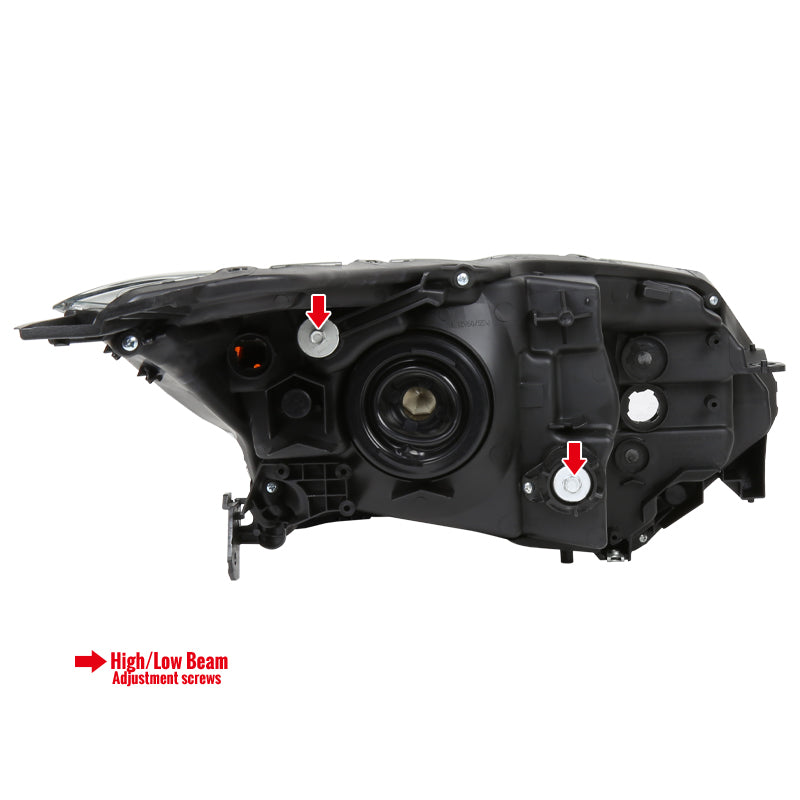 Spec-D 16-18 Honda HR-V Driver Headlight Black Replacement
