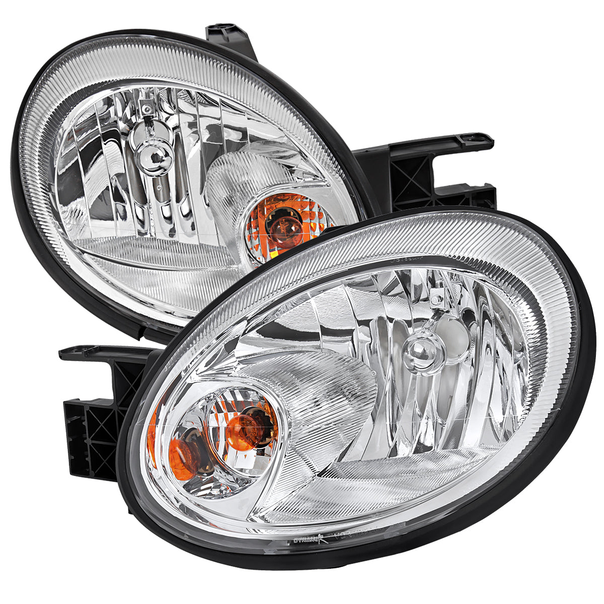 Spec-D 03-05 Dodge Neon Headlights OEM Crystal Chrome/Clear.