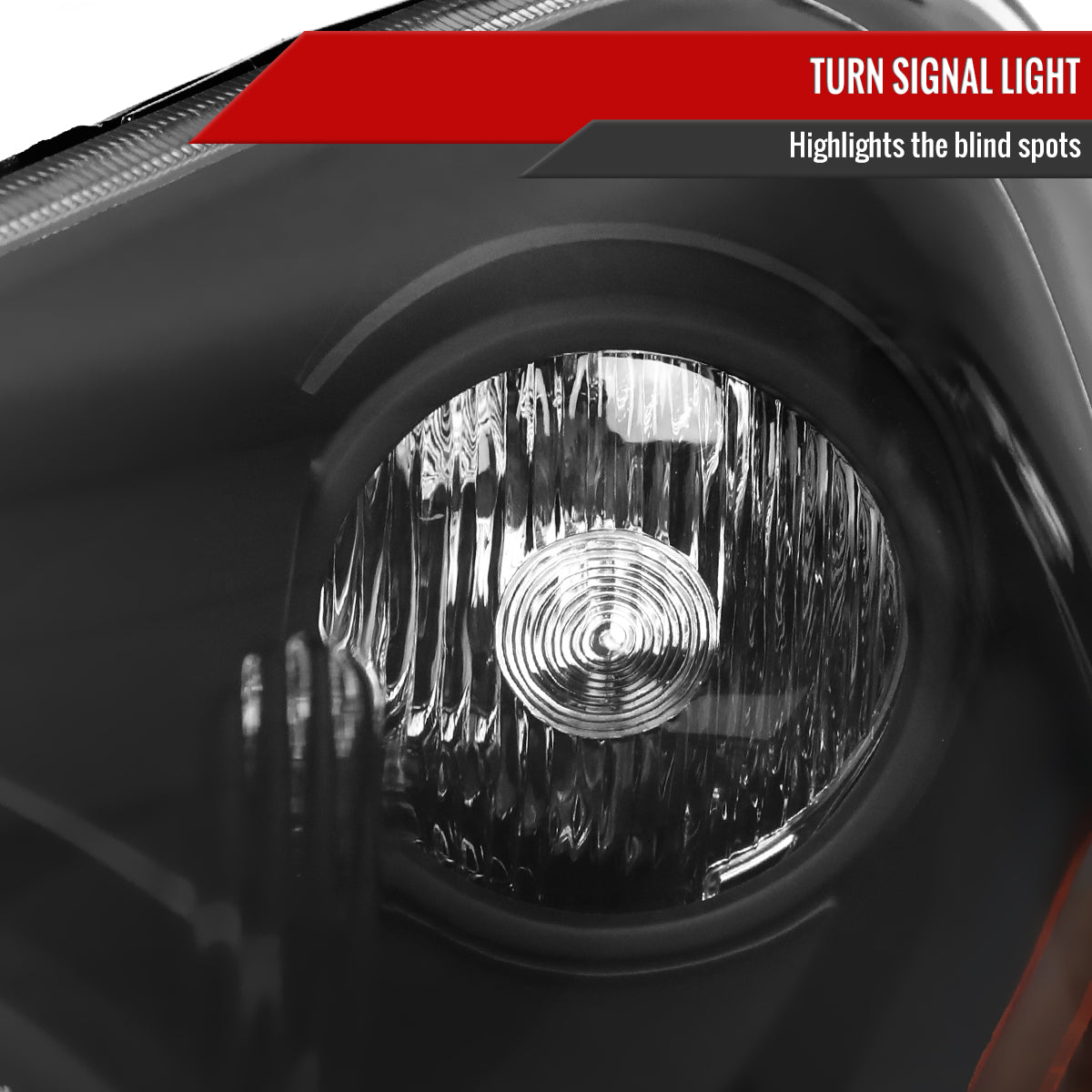Spec-D 03-05 Honda Pilot Headlights OEM Style Matte Black/Clear