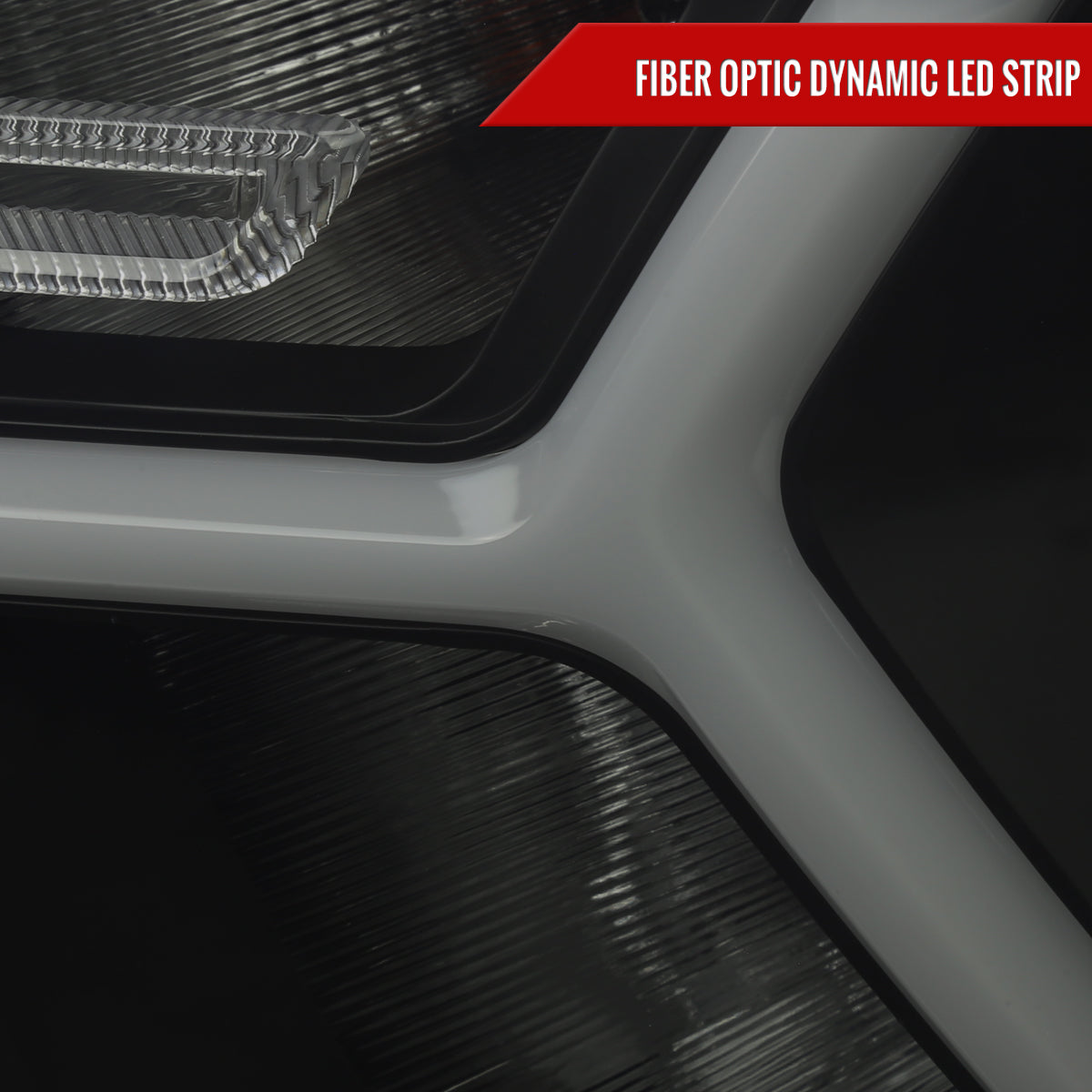 Spec-D 19-24 Ram 1500 Headlights Animated LED Bar Smoked.