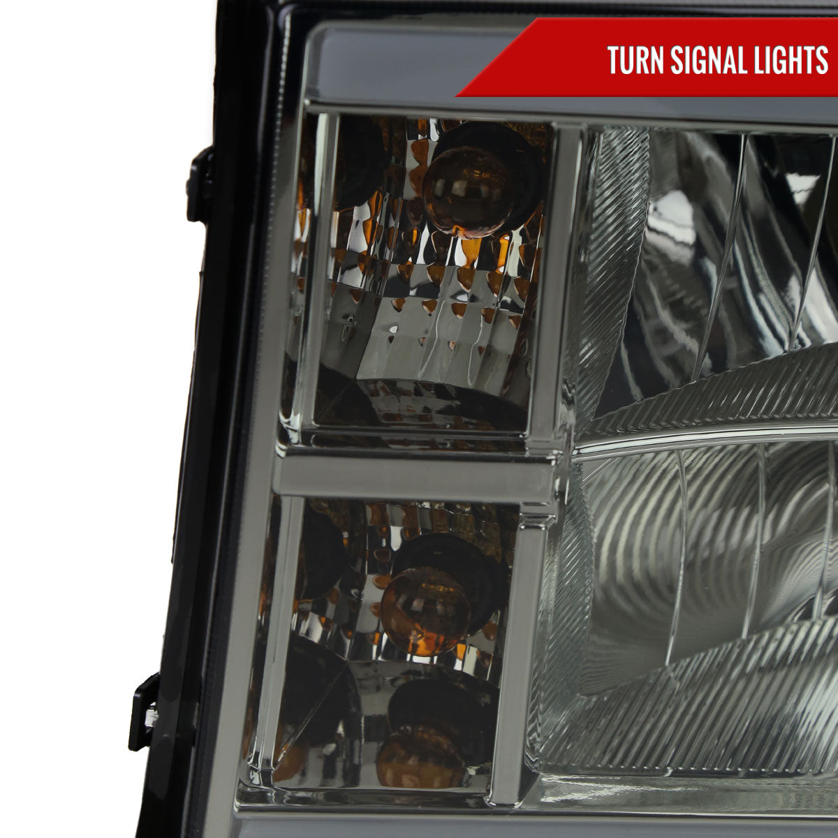 Spec-D 07-13 GMC Sierra 1500 2500HD 3500HD Headlights Light Bar Smoked