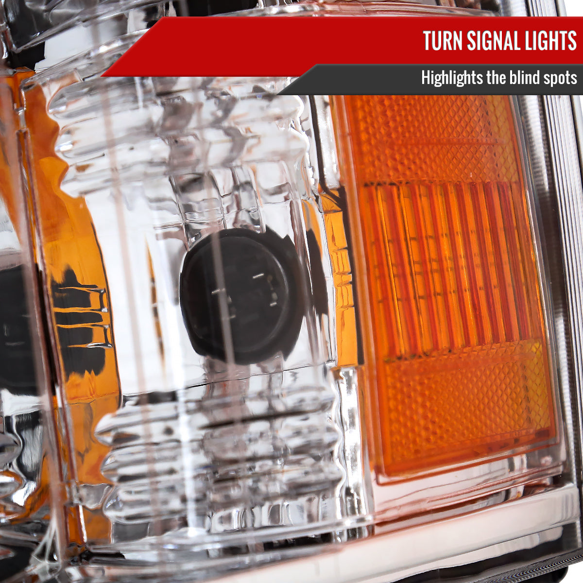 Spec-D 07-13 Silverado 1500 2500HD 3500HD Light Bar Headlights Chrome