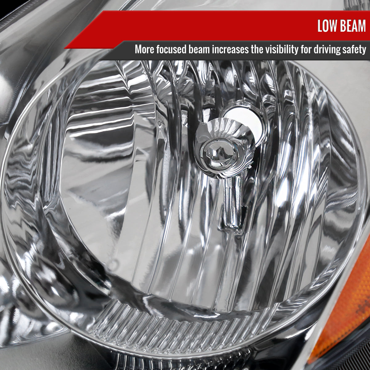 Spec-D 06-10 Sienna OEM OEM Style Driver/Left Headlights Chrome