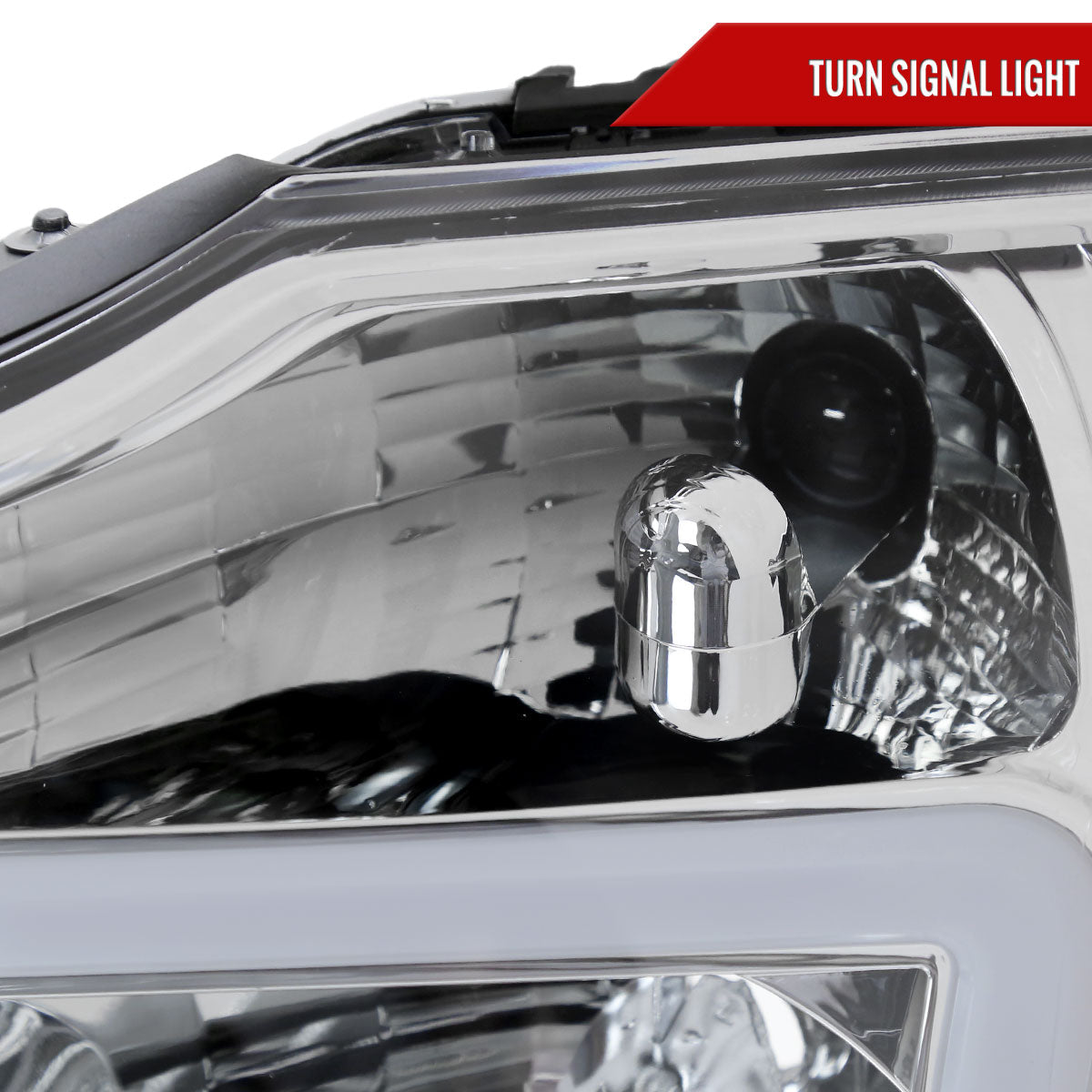 Spec-D 04-15 Nissan Titan Headlights Projector Chrome/Clear G3
