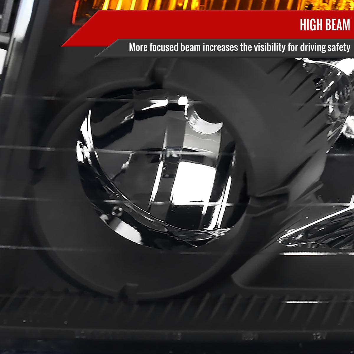Spec-D 04-15 Nissan Titan/ 04-07 Armada Headlights OEM Style Black