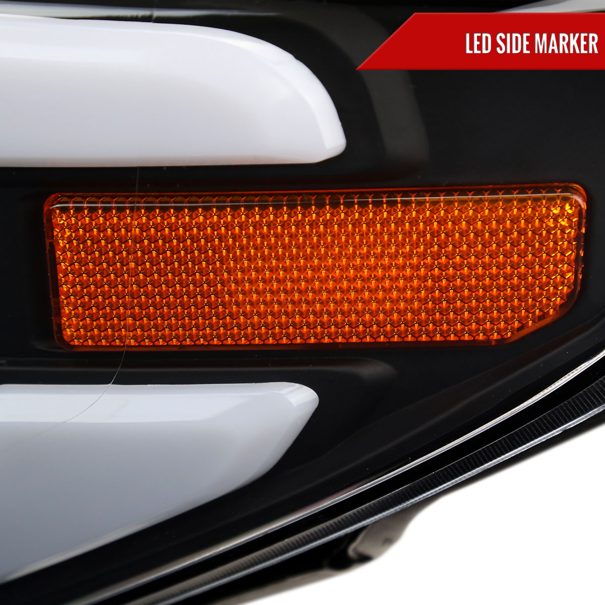 Spec-D 14-21 Tundra Headlights LED Bar OEM Style Black