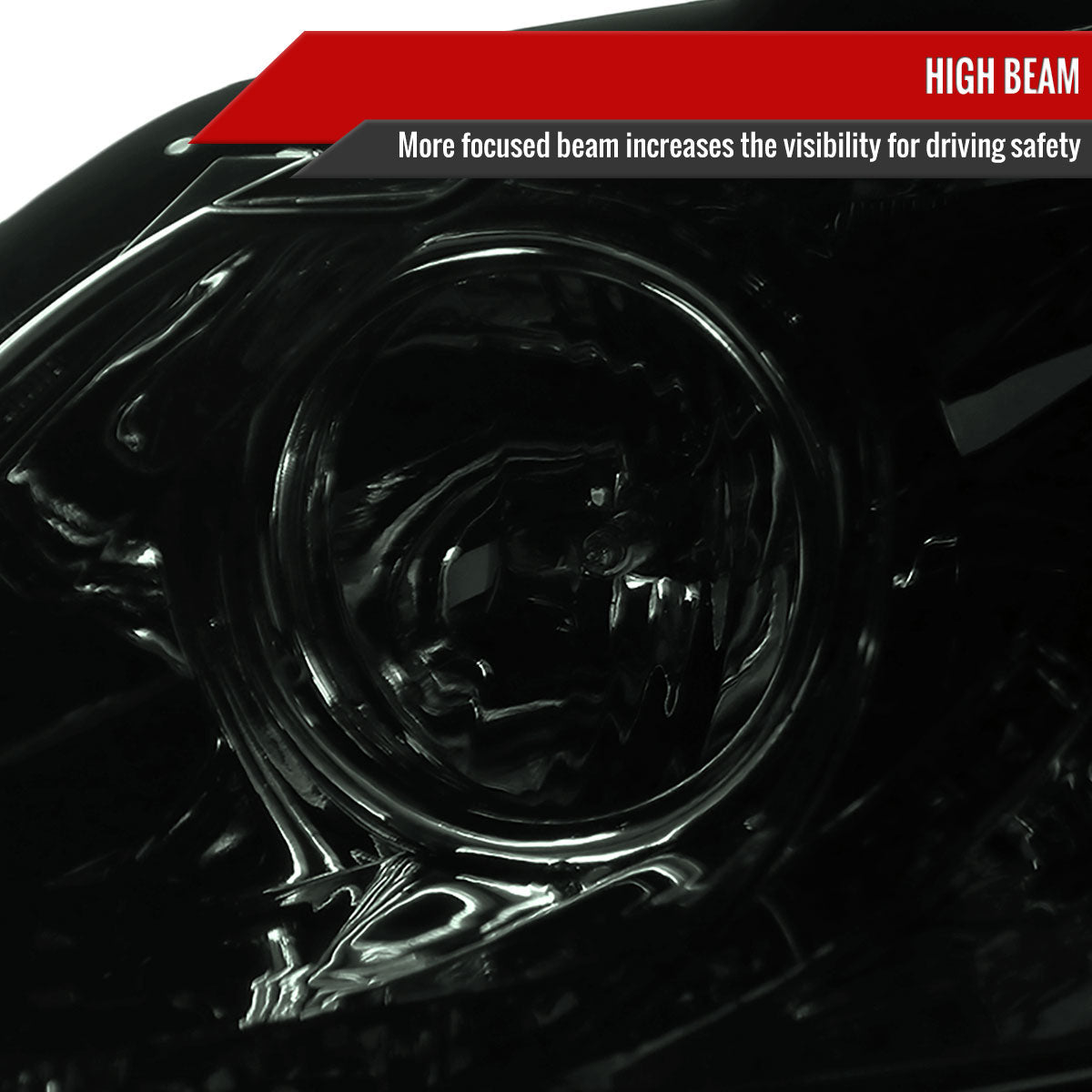 Spec-D 06-11 Honda Civic 4DR Headlights R8 Style Light Strip /Smoked
