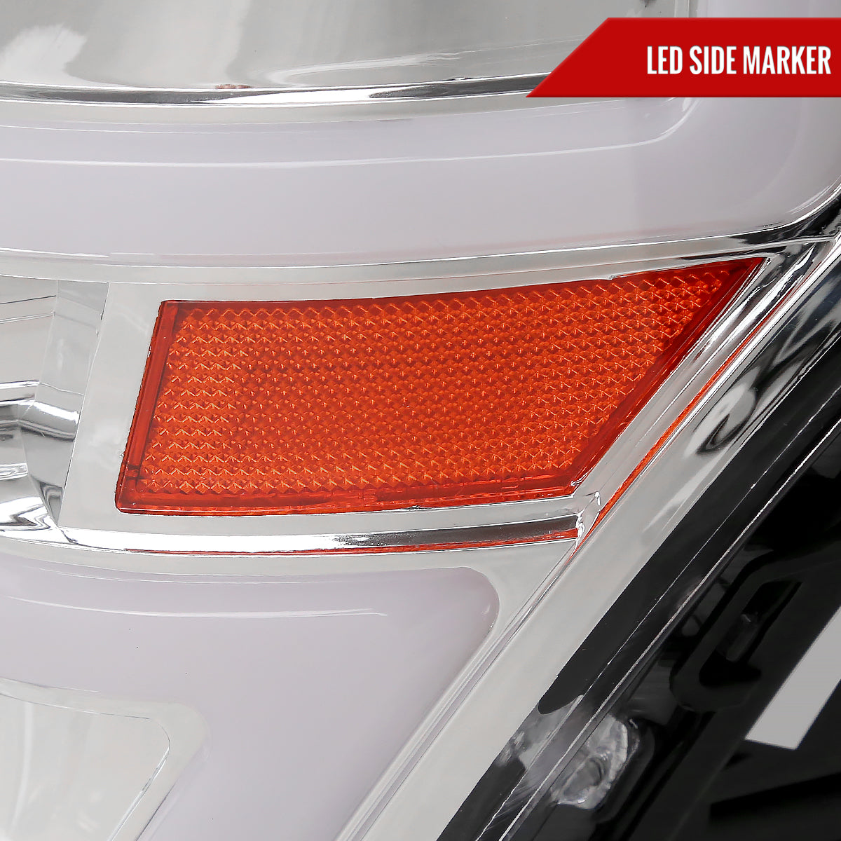 Spec-D 09-14 Ford F-150 Sequential LED Projector Headlights Chrome
