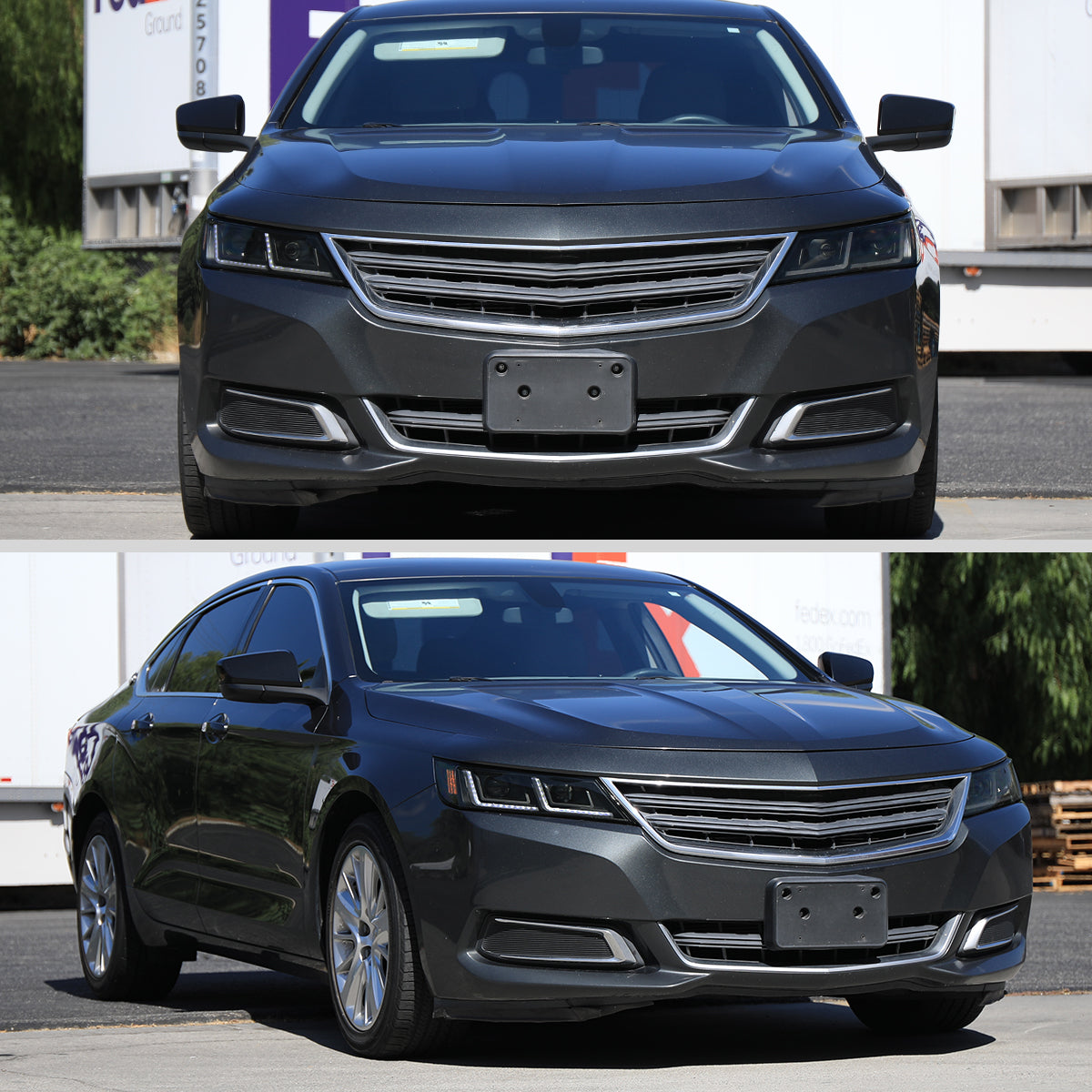 Spec-D 14-20 Chevy Impala Headlights Full DRL SEQ Black/Smoked