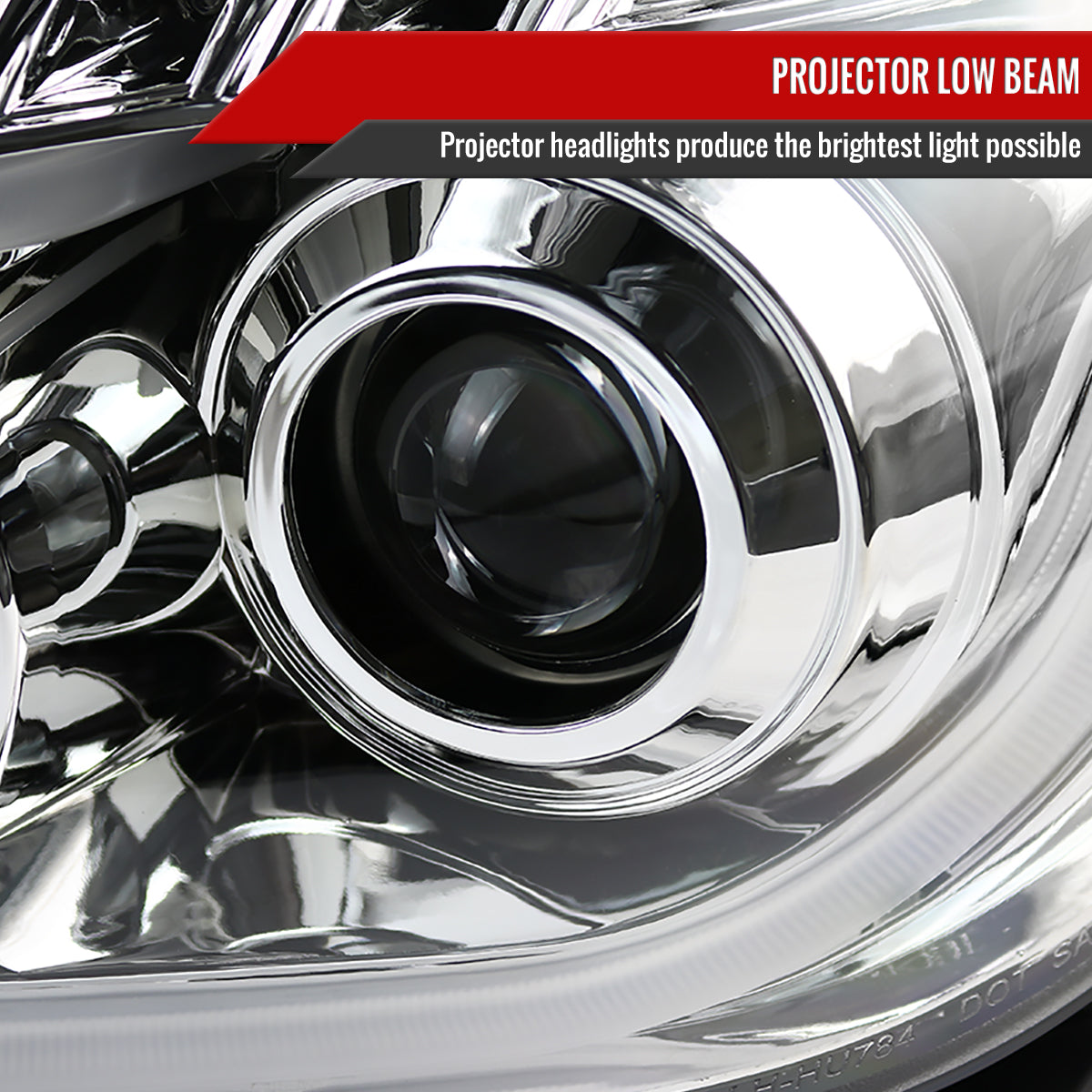 Spec-D 08-12 Chevy Malibu LS LT LTZ Hybrid Headlights LED Bar Chrome