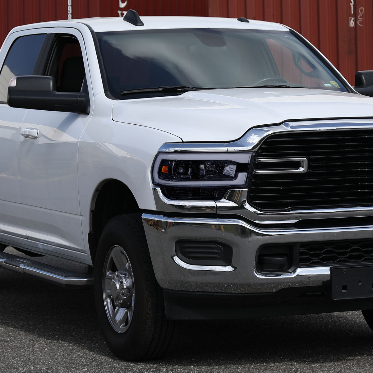 Spec-D 19-24 Ram 2500/3500 LED DRL Bar Projector Headlights Smoked