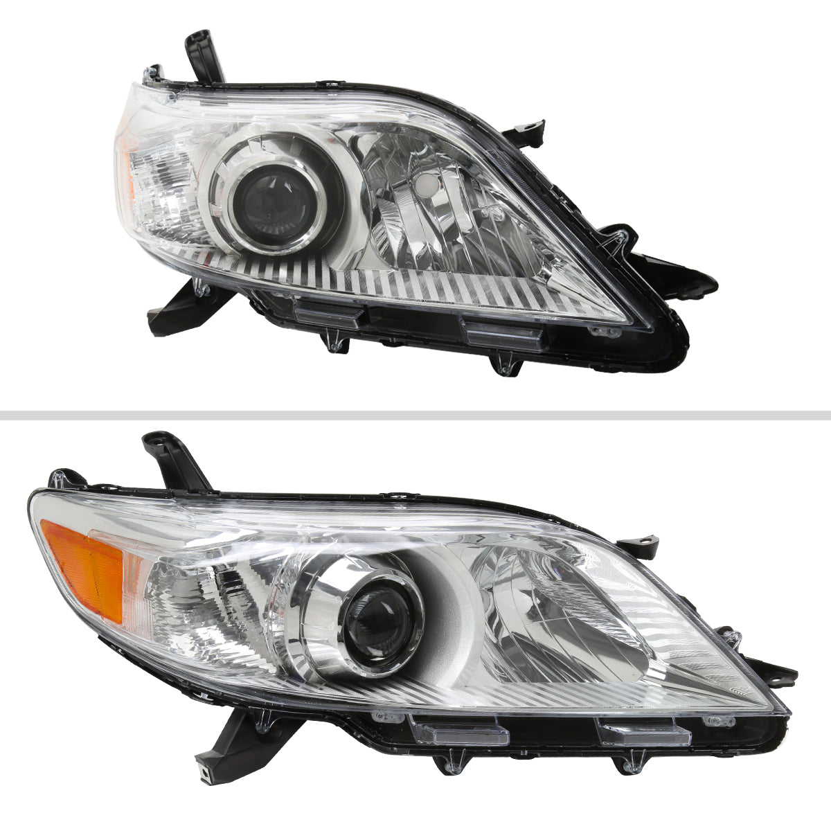 Spec-D 11-20 Toyota Sienna Passenger Projector Chrome Replacement