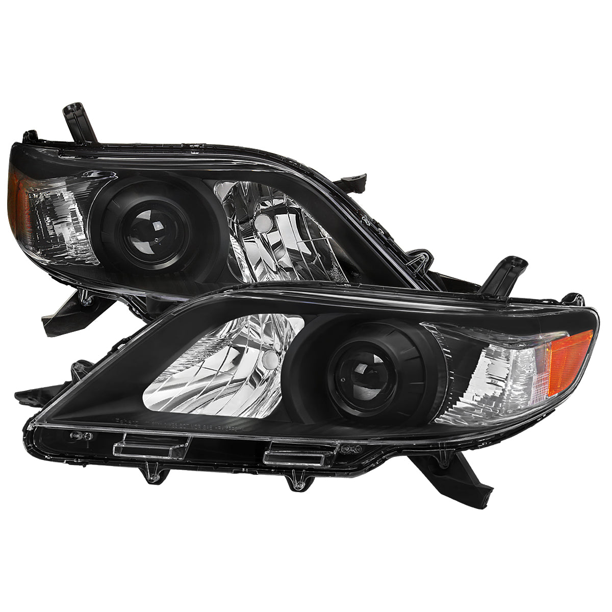 Spec-D 11-20 Toyota Sienna Projector Headlights Halogen Matte Black