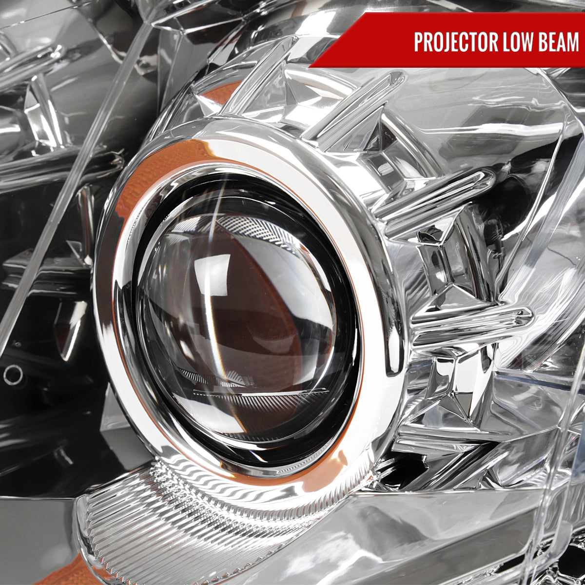 Spec-D 10-16 Cadillac SRX Projector Headlights Chrome/Clear