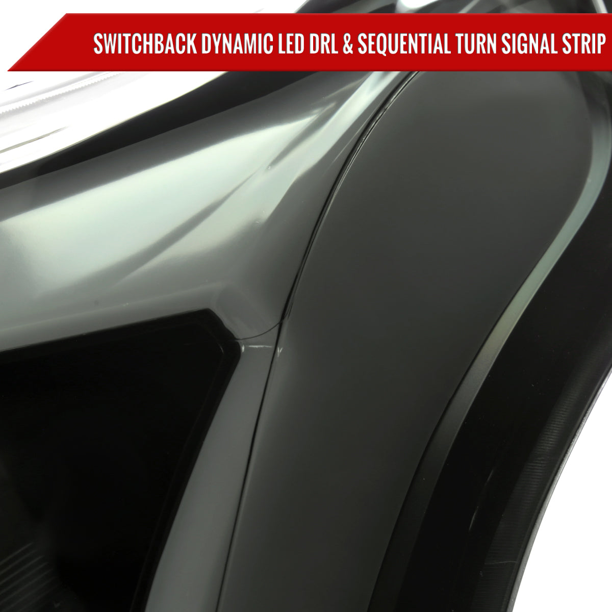 Spec-D 10-16 Cadillac SRX Sequential LED Headlights Black/Smoked