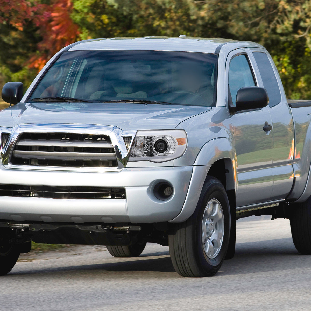 Spec-D 05-11 Tacoma LED Bar Projector Headlights Chrome