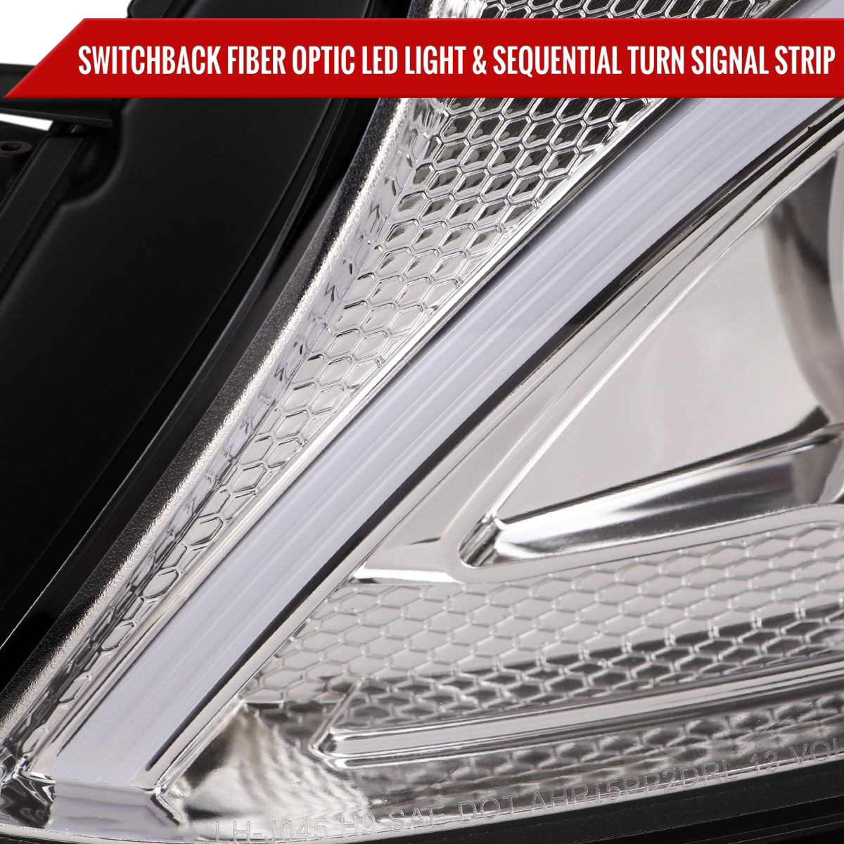 Spec-D 15-18 Mercedes C-Class W205 SEQ Projector Headlights Chrome