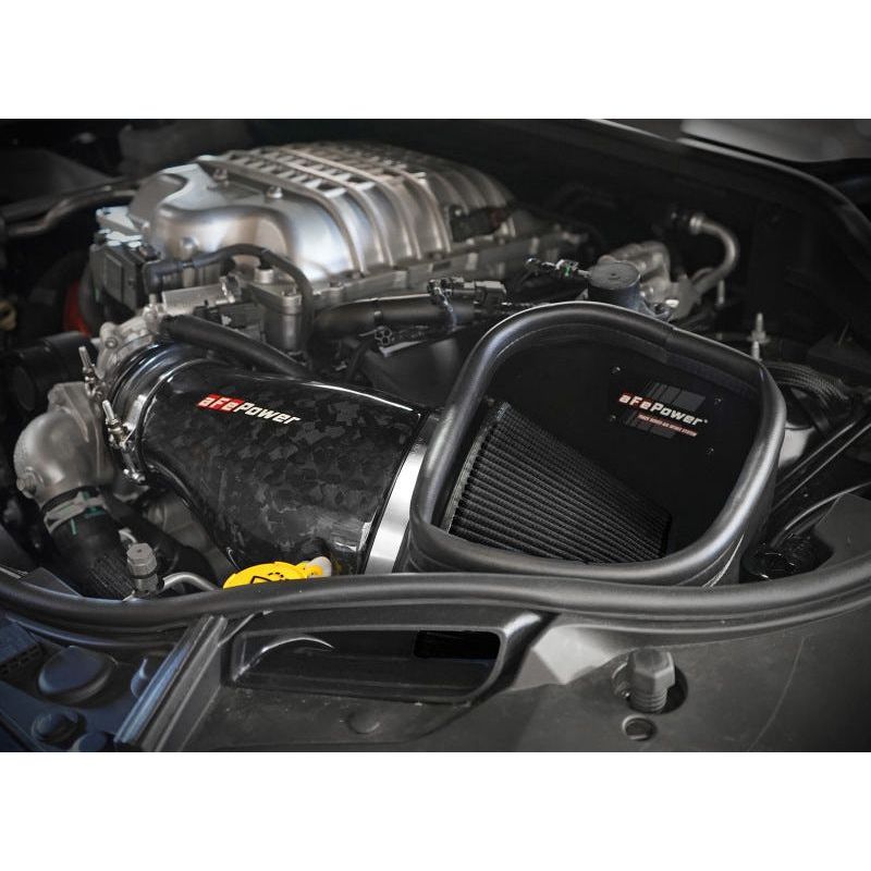 aFe 2021+ Dodge Durango SRT Hellcat Track Series Carbon Fiber Cold Air Intake System w/ Pro 5R Filter