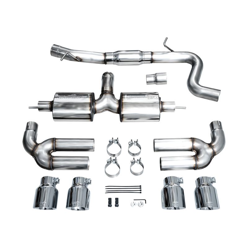 AWE 22-24 Audi 8Y S3 Touring Edition Exhaust - Chrome Silver Tips
