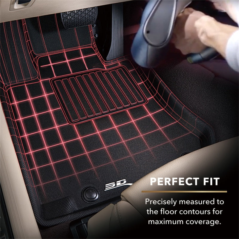 3D MAXpider 2016-2019 Mini Convertible Kagu 2nd Row Floormats - Black L1MN01721509