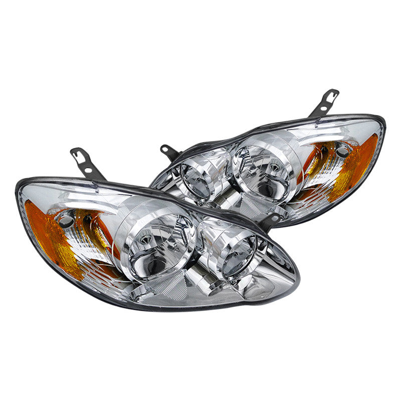 Spec-D 03-08 Toyota Corolla Headlights Chrome OEM Style