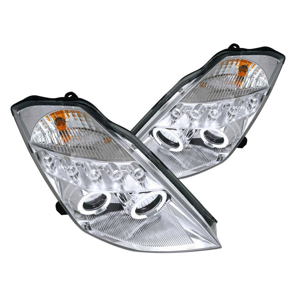 Spec-D 03-05 Nissan 350Z Projector Headlights Chrome/Clear