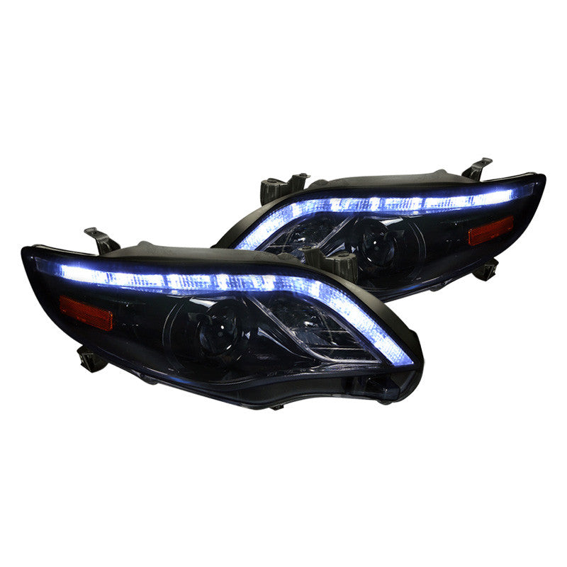 Spec-D 11-13 Toyota Corolla Projector Headlights Smoked