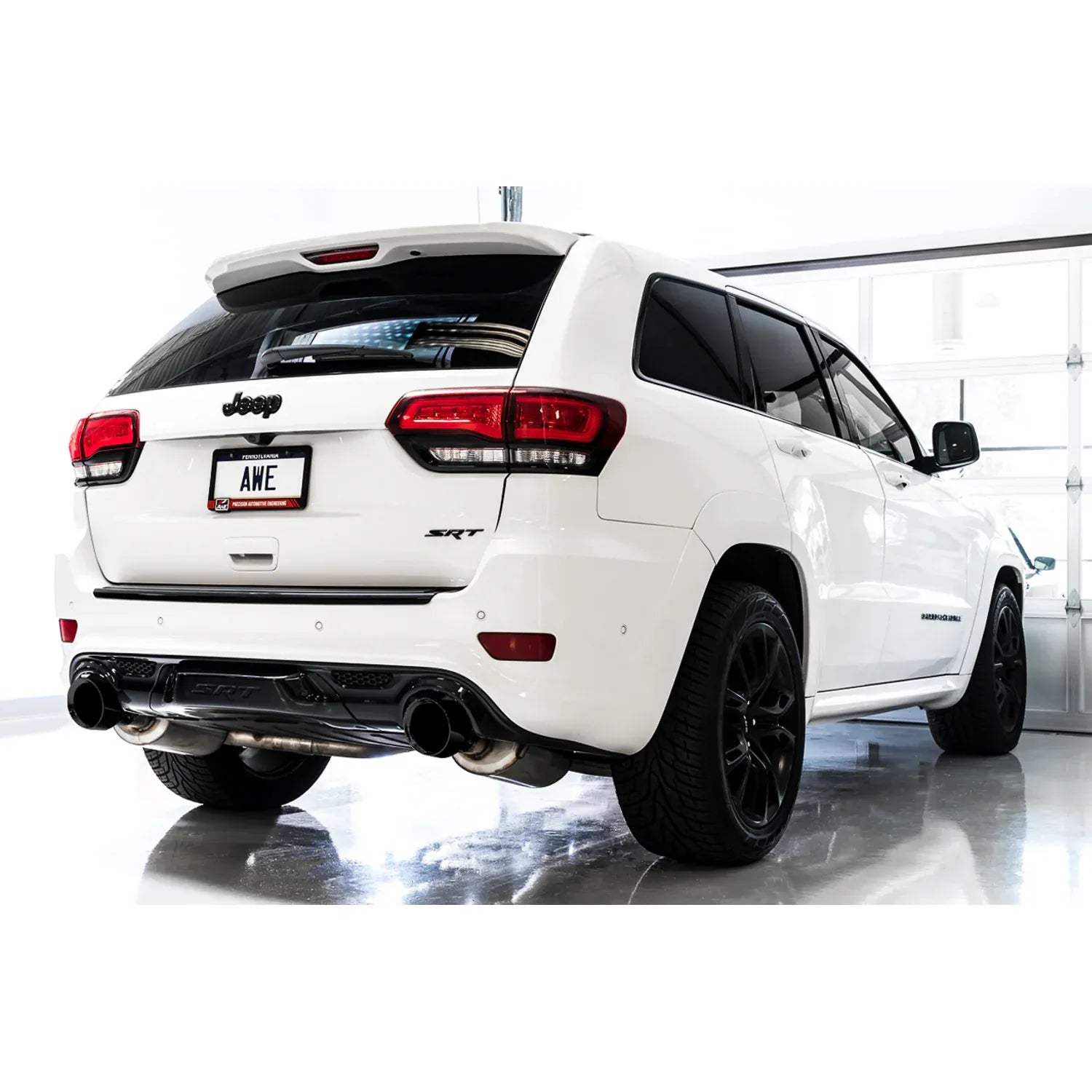 AWE Tuning 2014-2021 Jeep Grand Cherokee SRT Track Edition Exhaust - Diamond Black Tips