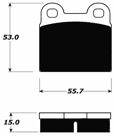 Porterfield Brake Pads for 1964 PORSCHE 912