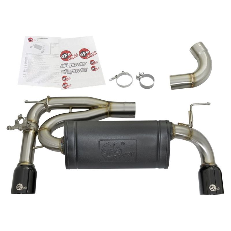 aFe MACHForce XP Exhausts Axle-Back 12-15 BMW 335i 3.0T (SS w/Black Tips)
