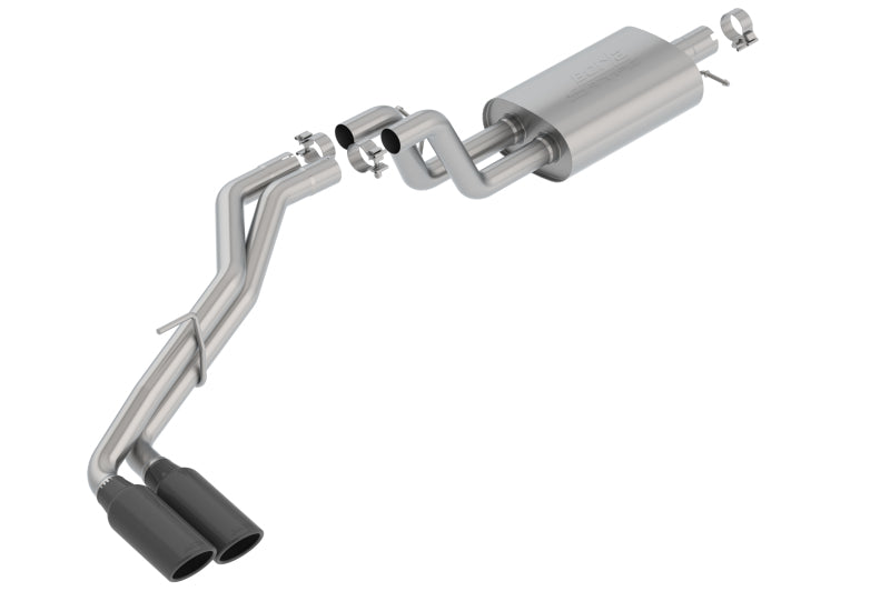Borla 2019 Ford Ranger XL/XLT/Lariat 2.3L 2/4WD WB S-Type Catback Exhaust w/ Dual Blk Chrome Tips 140789BC